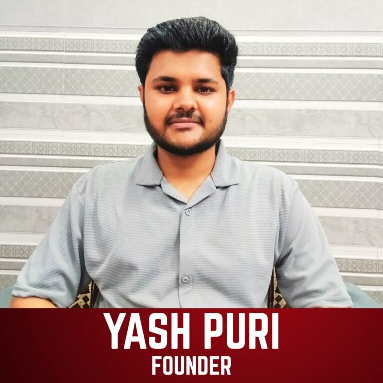MR YASH PURI (FOUNDER)